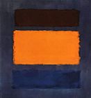 Untitled Brown and Orange on Maroon by Mark Rothko